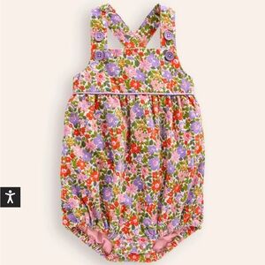 Baby Boden Floral Cord Romper: size 12-18 mo
